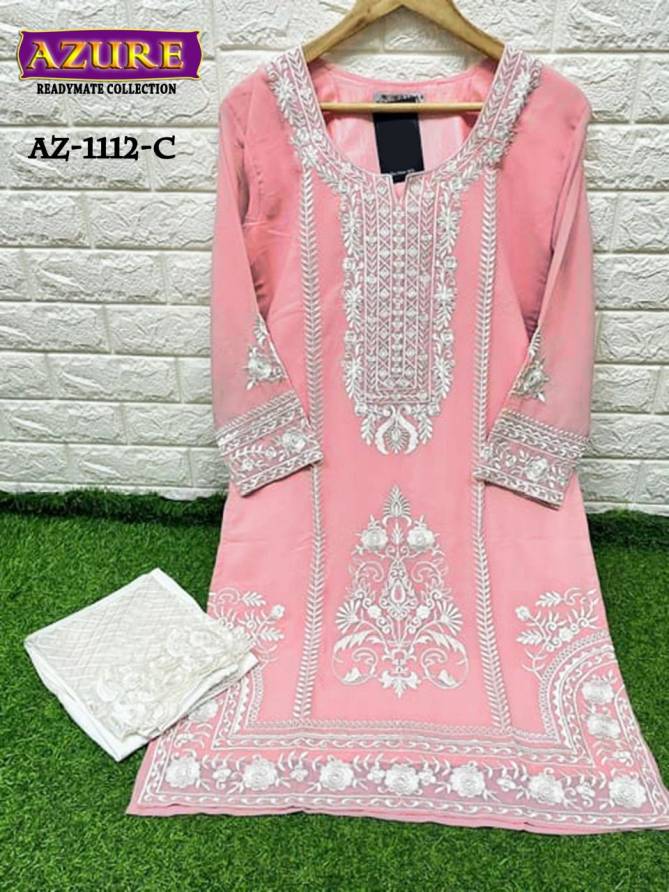 Azure Readymade Collection Fancy Ethnic Wear Top With Bottom Collection